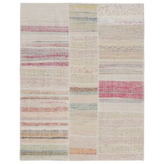Alfombra Patchwork Kilim de Rayas Policromáticas de Rug & Kilim