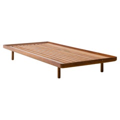 Sofá-cama Luxor de palisandro brasileño de mediados de siglo, Sergio Rodrigues, 1962