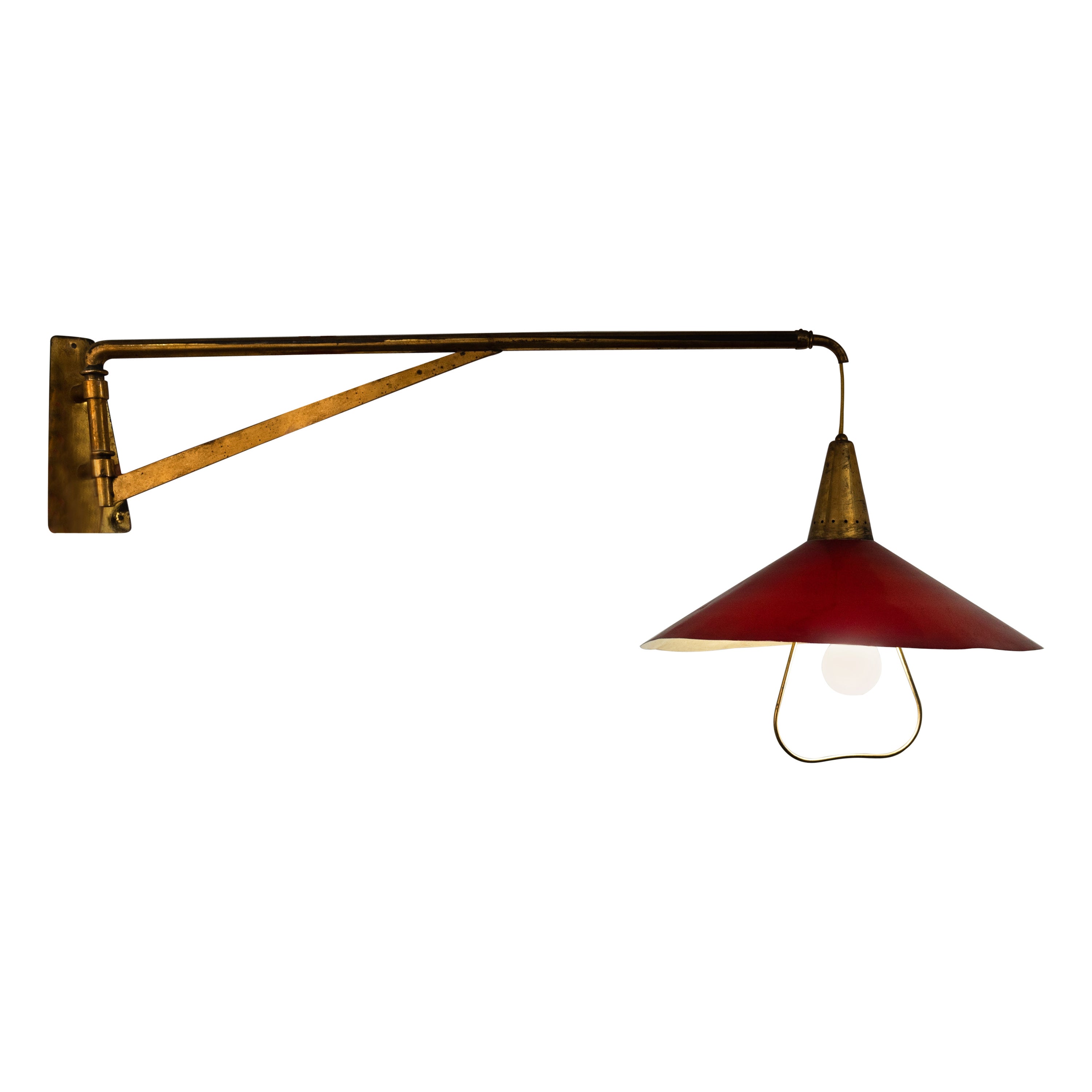 Lumen Attributed Vintage Wall Lamp For Sale at 1stDibs