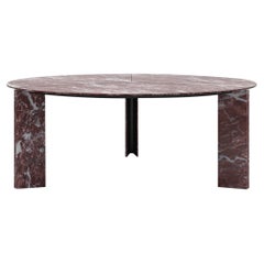 Acerbis Petite Table Ronde Maxwell en Marbre Rouge Levanto Matt par Massimo Castagna