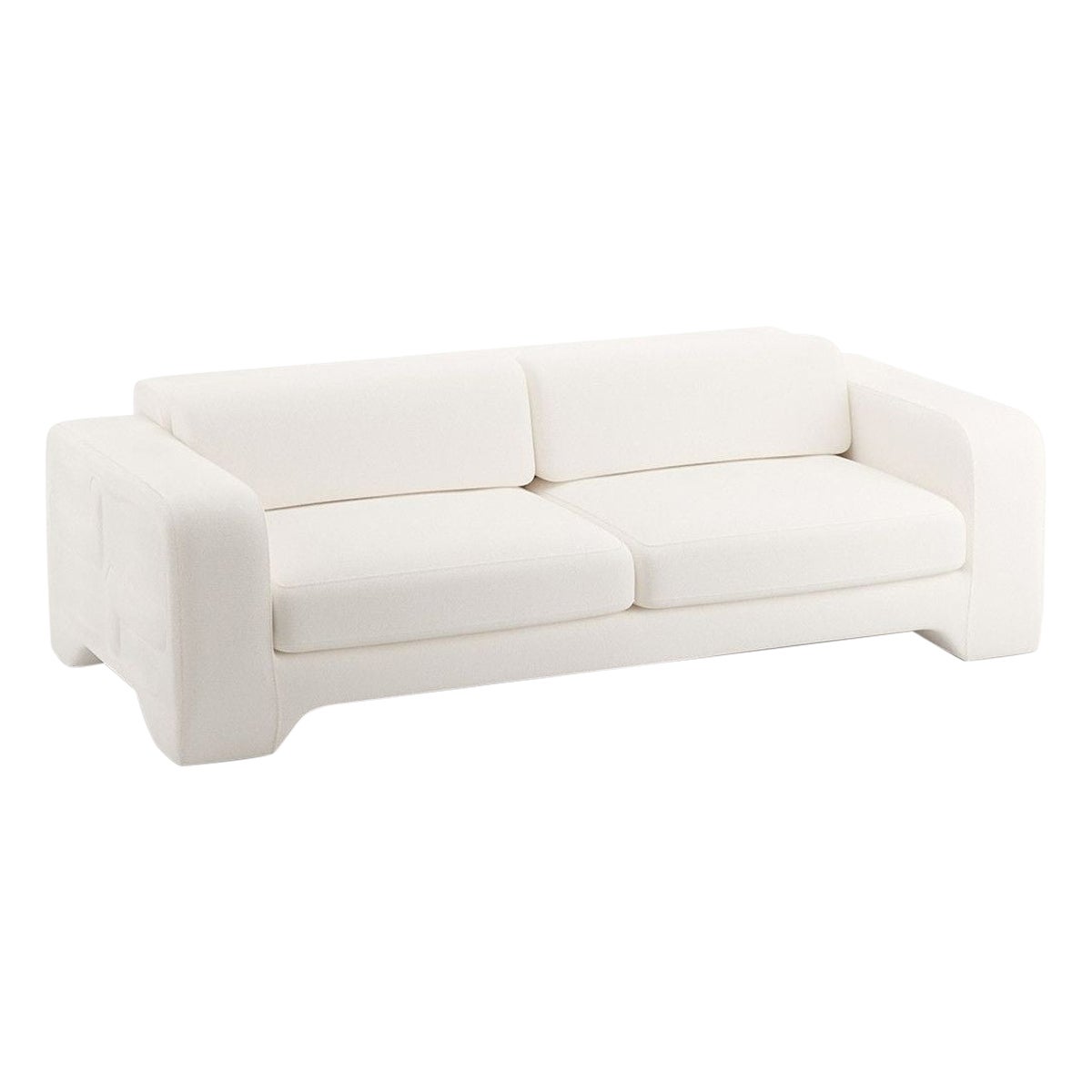 Canapé Giovanna 4 Seater en tissu de lin liège bourdon Popus Editions