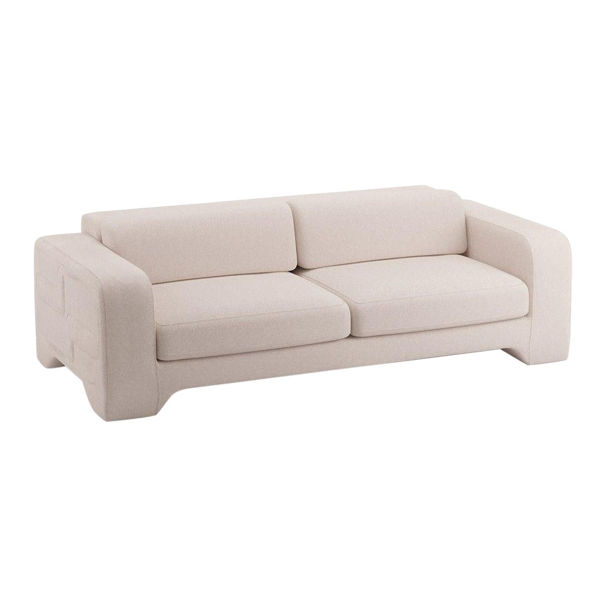 Popus Editions Giovanna 4 Seater Sofa in Natural Cork Linen Upholstery For Sale