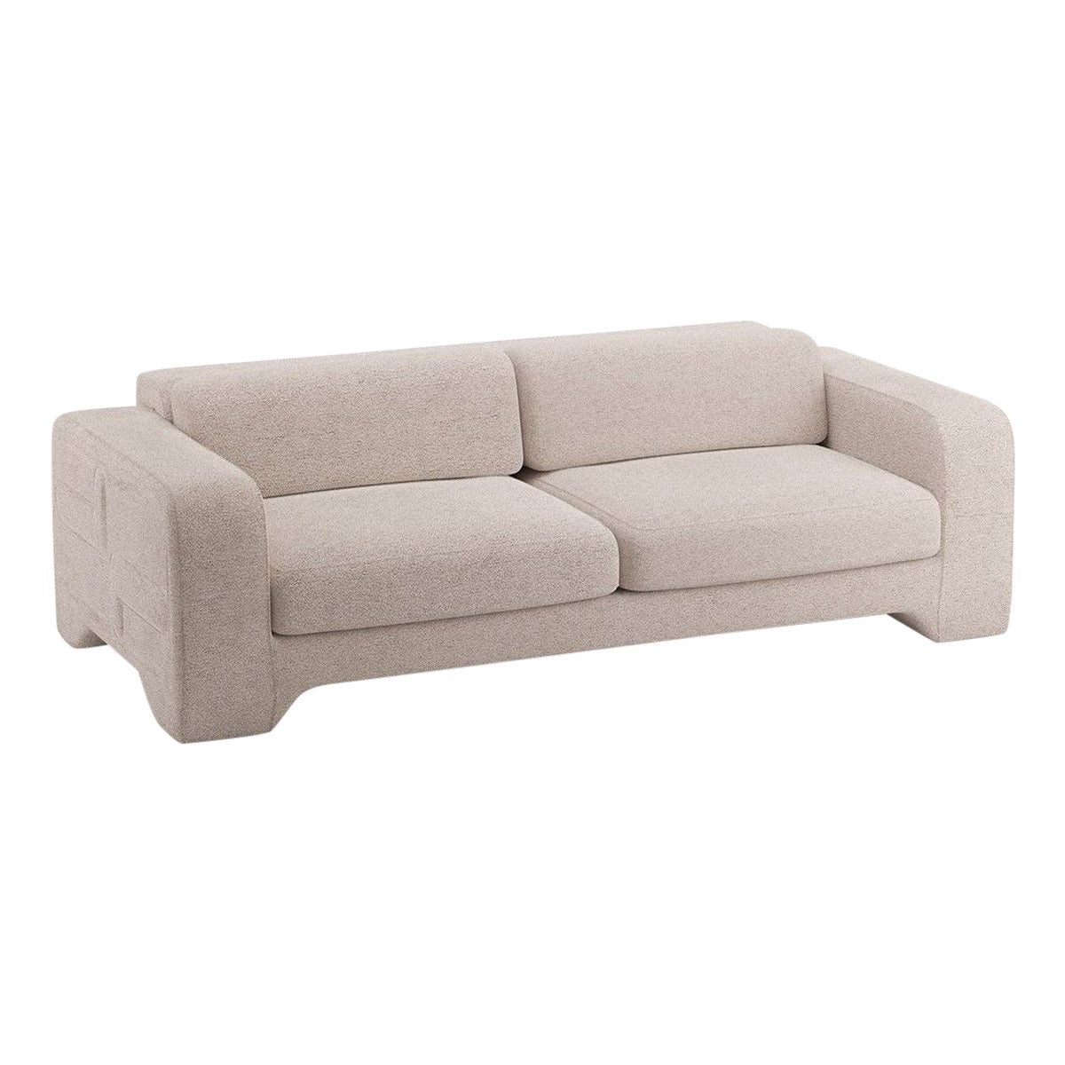 Popus Editions Giovanna 4 Seater Sofa in Mole Malmoe Terry Upholstery For Sale