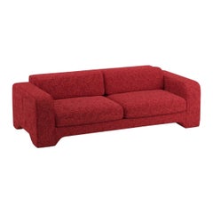 Canapé Giovanna 4 Seater en velours chenille de Venise terre cuite, Éditions Popus