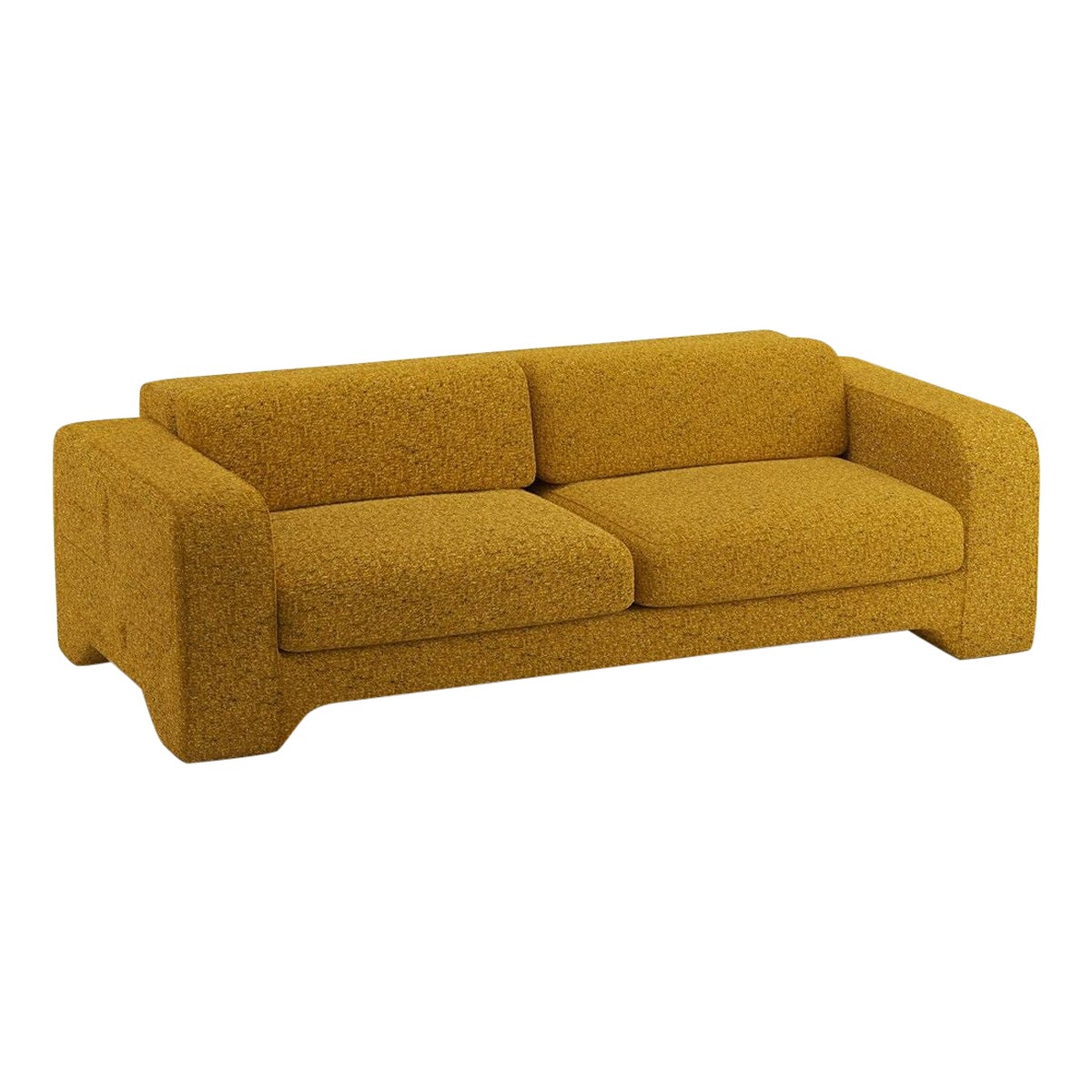 Popus Editions Giovanna 4 Seater Sofa in Amber Venice Chenille Velvet Fabric For Sale