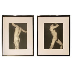Pair of Original B&W Male Nude Silver Gelatin Photographs 1996 by George Machado