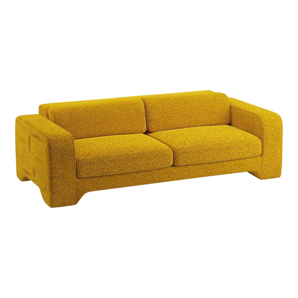 Popus Editions Giovanna 4 Seater Sofa in Amber Athena Loop Yarn Fabric For Sale