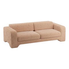 Popus Editions Giovanna 4 Seater Sofa in Terracotta London Linen Fabric