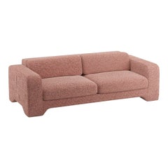 Popus Editions Giovanna 4 Seater Sofa in Sangria London Linen Fabric