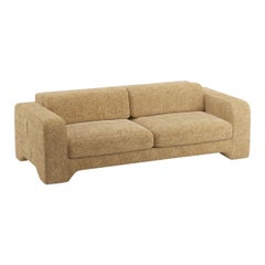 Popus Editions Giovanna 4 Seater Sofa in Ocher London Linen Fabric