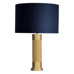 Luxury LOOM MAXI Brushed Brass Modern Table Lamp
