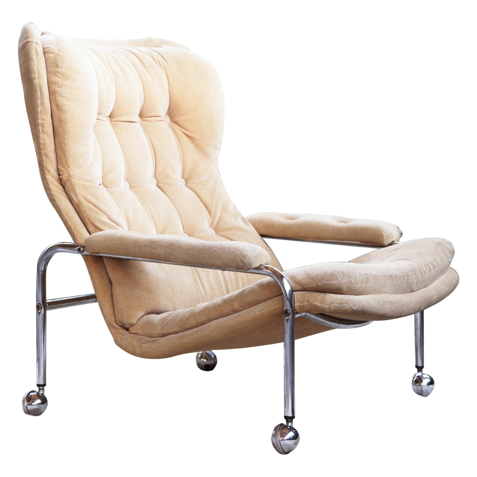 Mid Century Vintage Swedish Lounge Chair by Scapa Rydaholm, 1970s For Sale  at 1stDibs