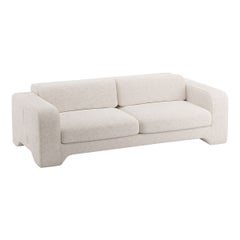 Popus Editions Giovanna 4 Seater Sofa in Otter Megeve Fabric with Knit Effect