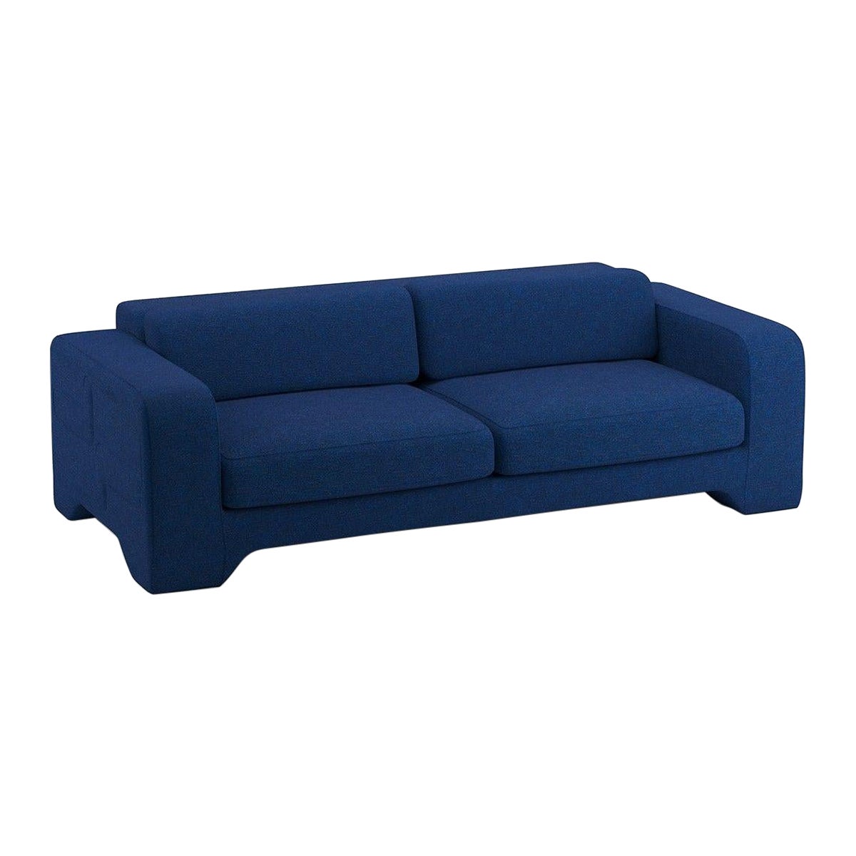 Popus Editions Giovanna 4 Seater Sofa in Ocean Megeve Fabric with Knit Effect For Sale