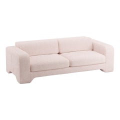 Canapé Giovanna 4 Seater en tissu de lin Zanzi poudré Popus Editions