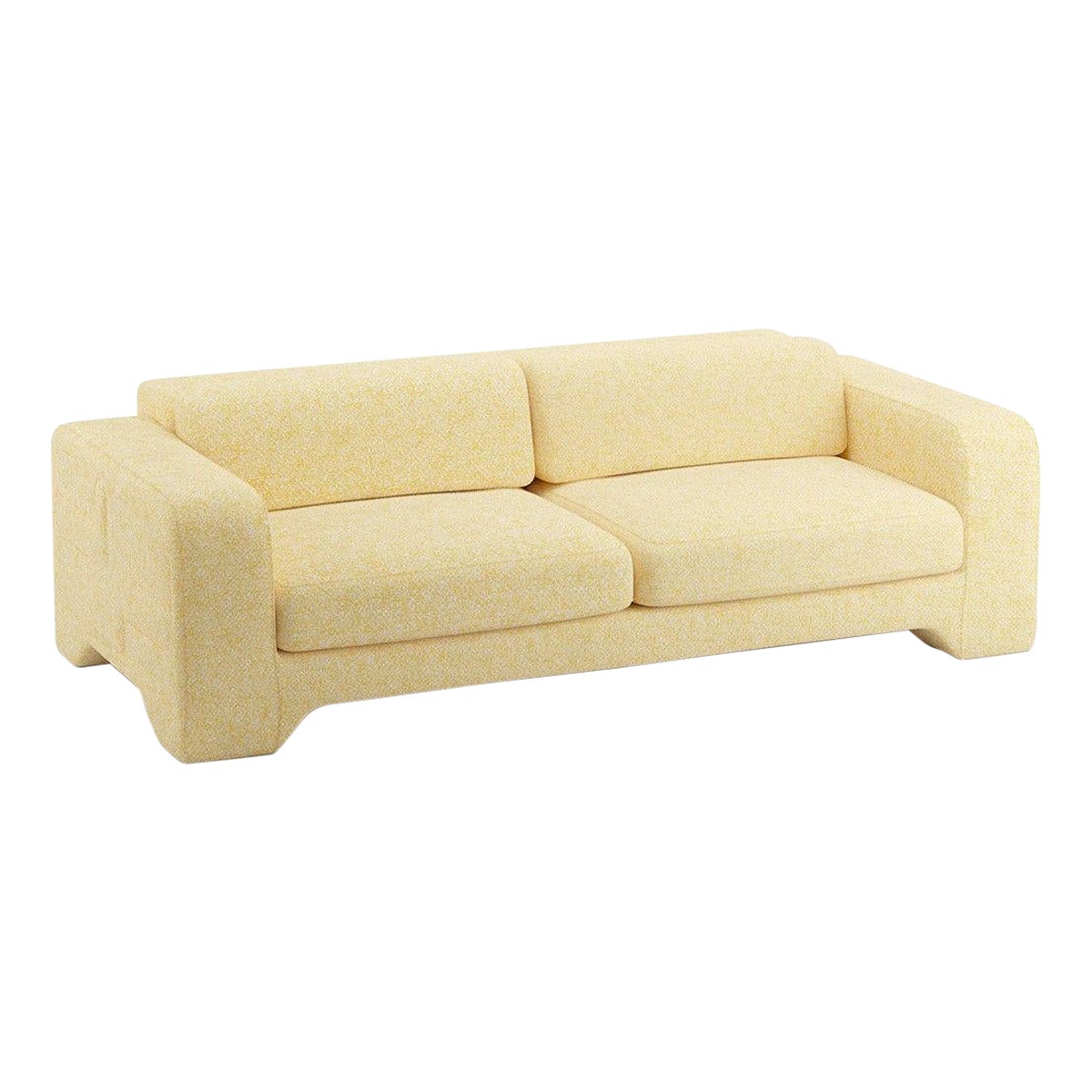 Popus Editions Giovanna 4 Seater Sofa in Straw Zanzi Linen Fabric