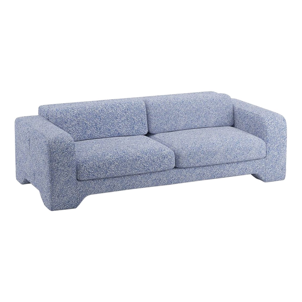 Popus Editions Giovanna 4 Seater Sofa in Ocean Zanzi Linen Fabric For Sale