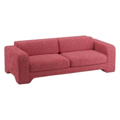 Popus Editions Giovanna 4 Seater Sofa in Cayenne Zanzi Linen Fabric