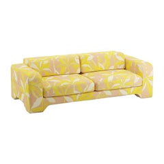 Popus Editions Giovanna 4 Seater Sofa in Pink Miami Jacquard Fabric