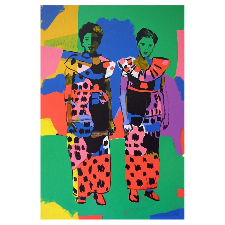 'Snazzy Pizzazzy' Portrait Painting by Alan Fears Pop Art For Sale at