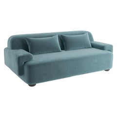 Canapé Popus Editions Lena 2,5 Seater en tissu de velours bleu Verone