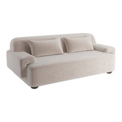 Popus Editions Lena 2.5 Seater Sofa in Beige Verone Velvet Upholstery