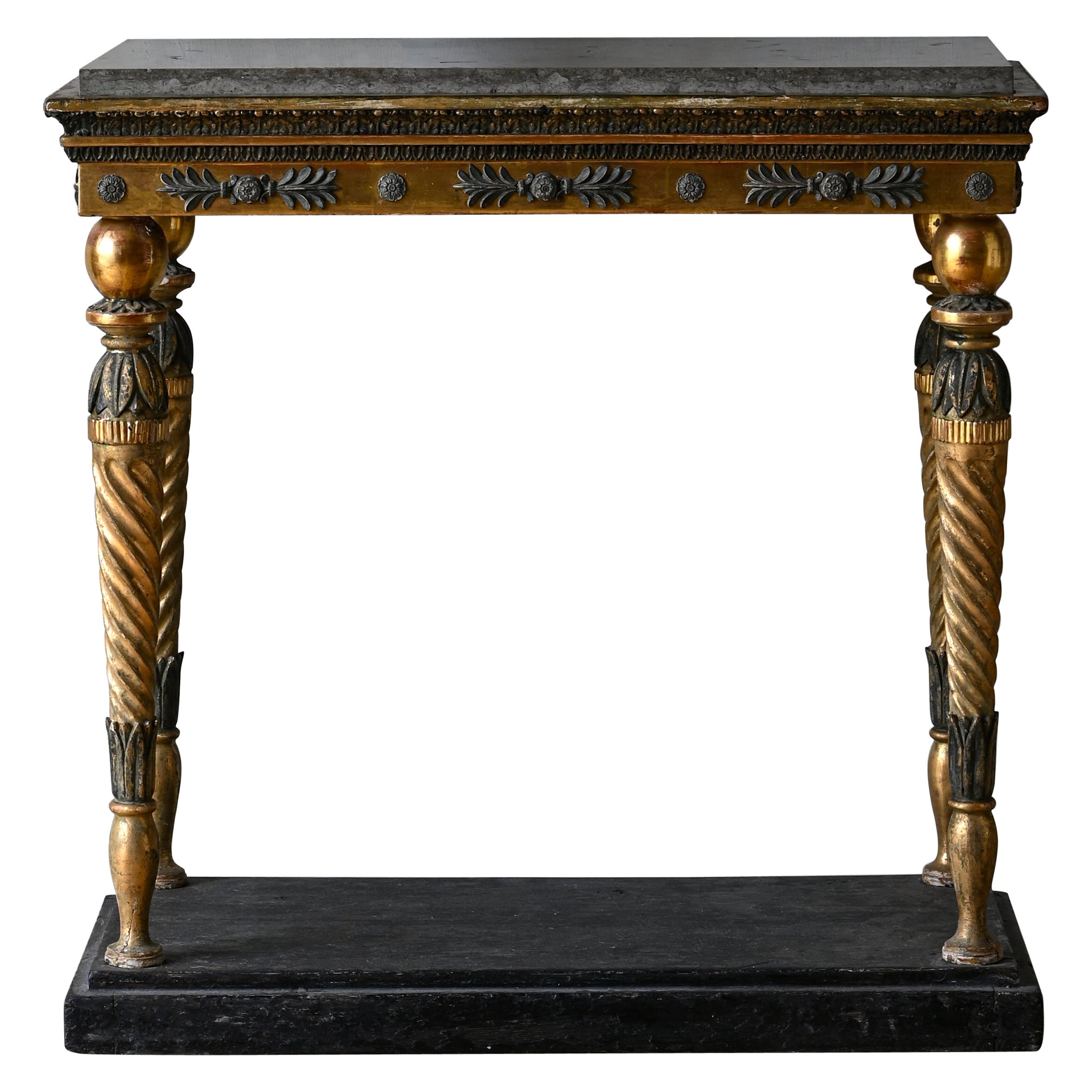 Table console gustavienne du 19ème siècle
