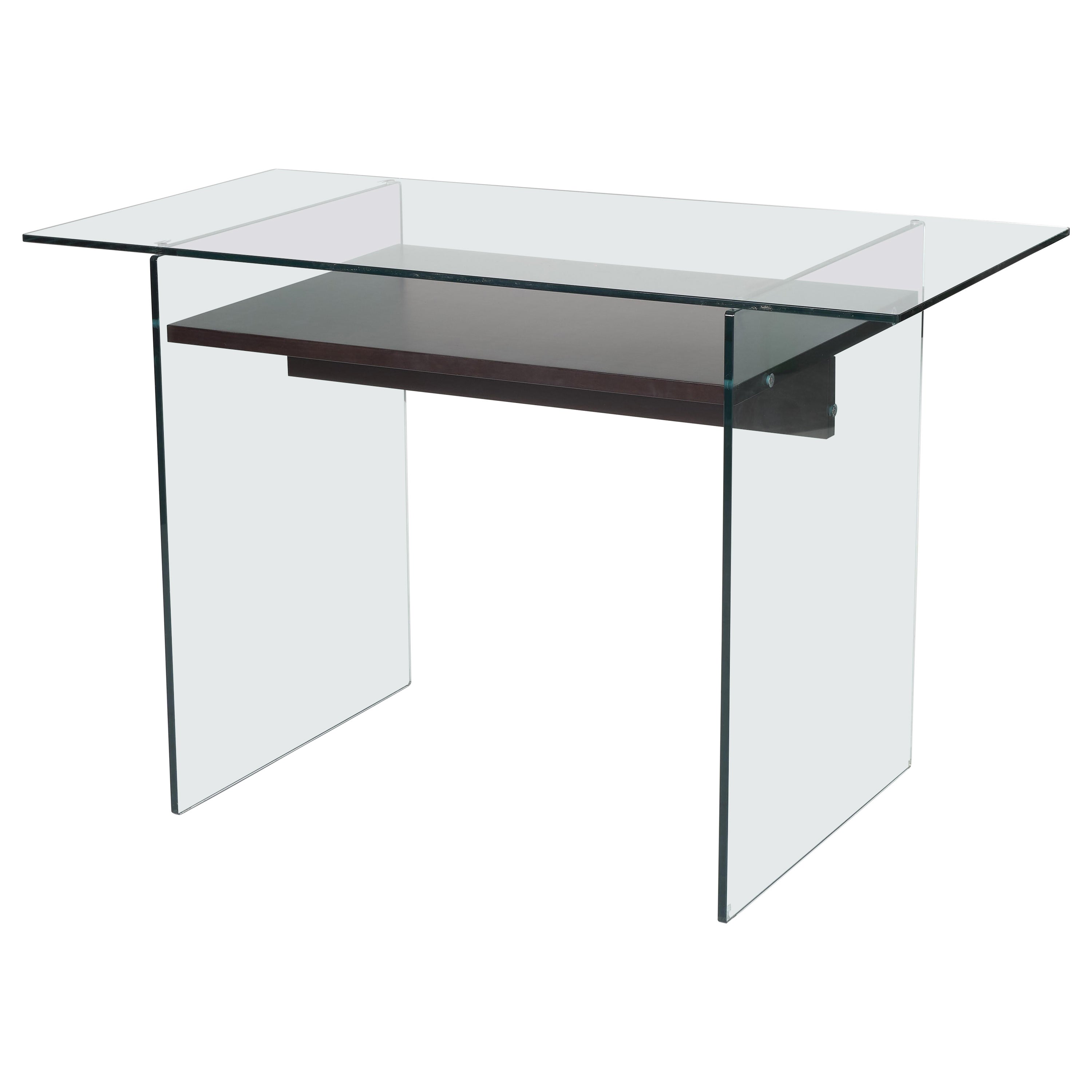 Chrome and Glass Desk at 1stDibs glass and chrome desk, glass chrome