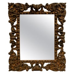 19th Century French Gilded Mirror with Traces of Gold