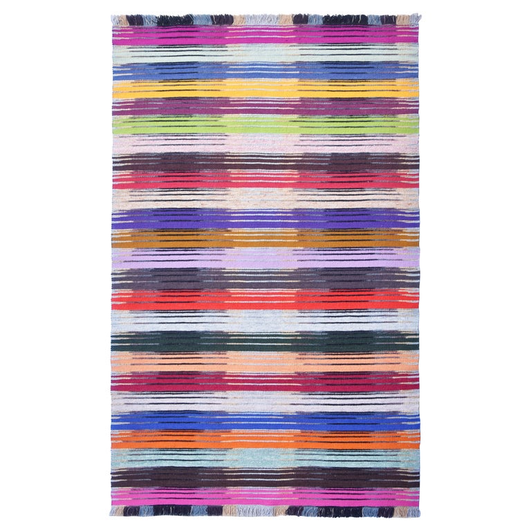 Margilan, New Wool Rug, Handwoven in Europe For Sale at 1stDibs