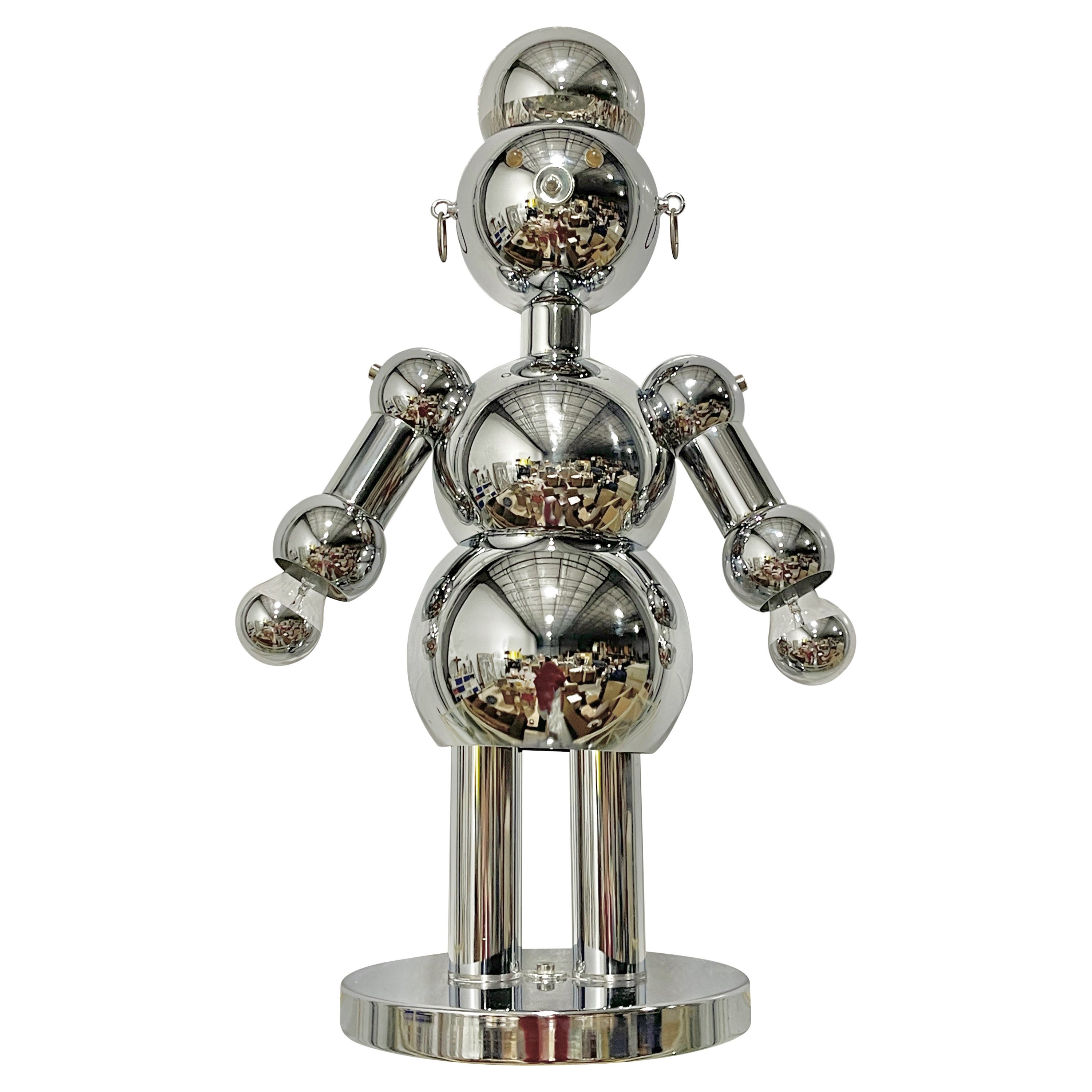 1970's Chrome Robot Lamp by Torino Lamps