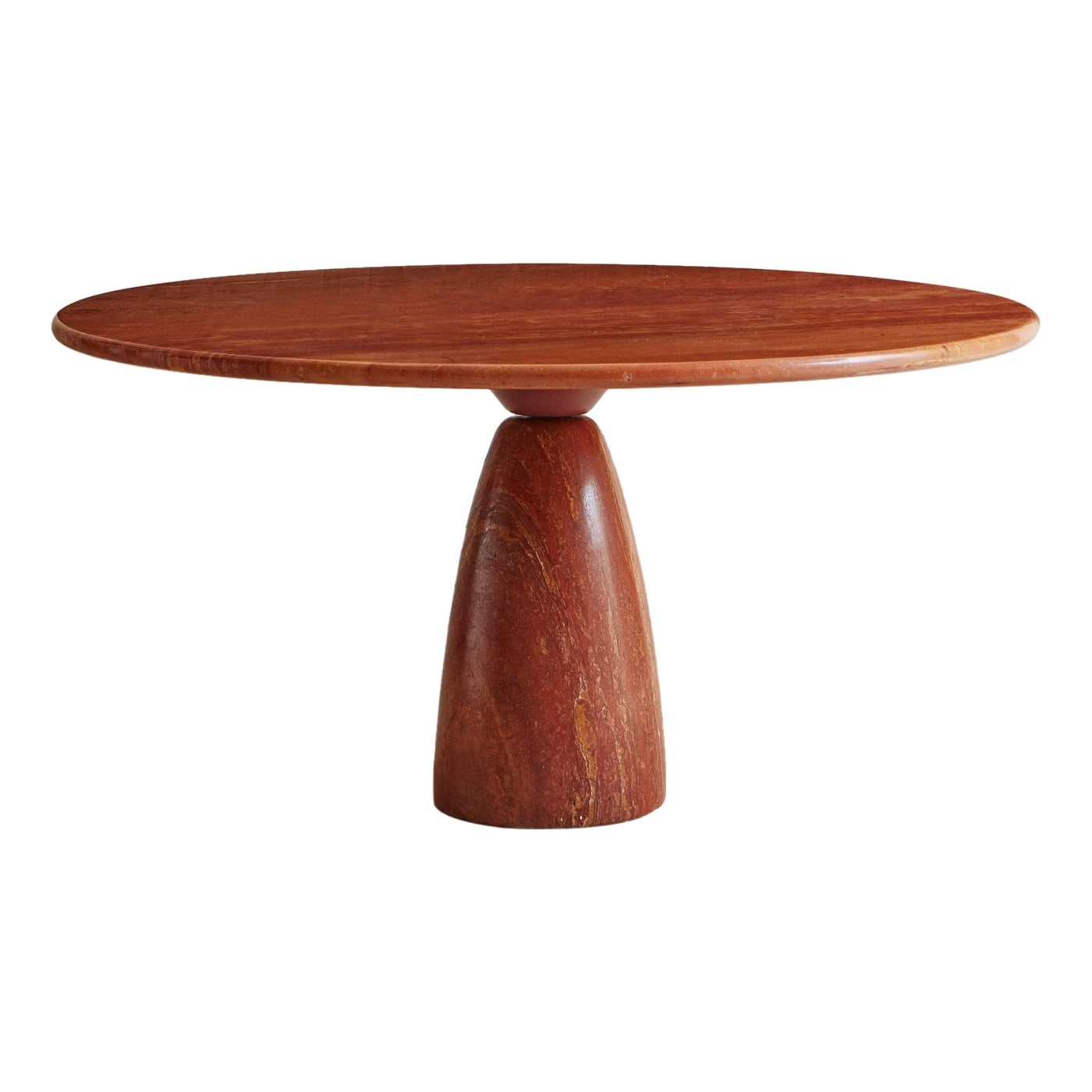  ‘Finale 1790’ Dining Table in Red Travertine by Peter Draenert, Germany 1970s