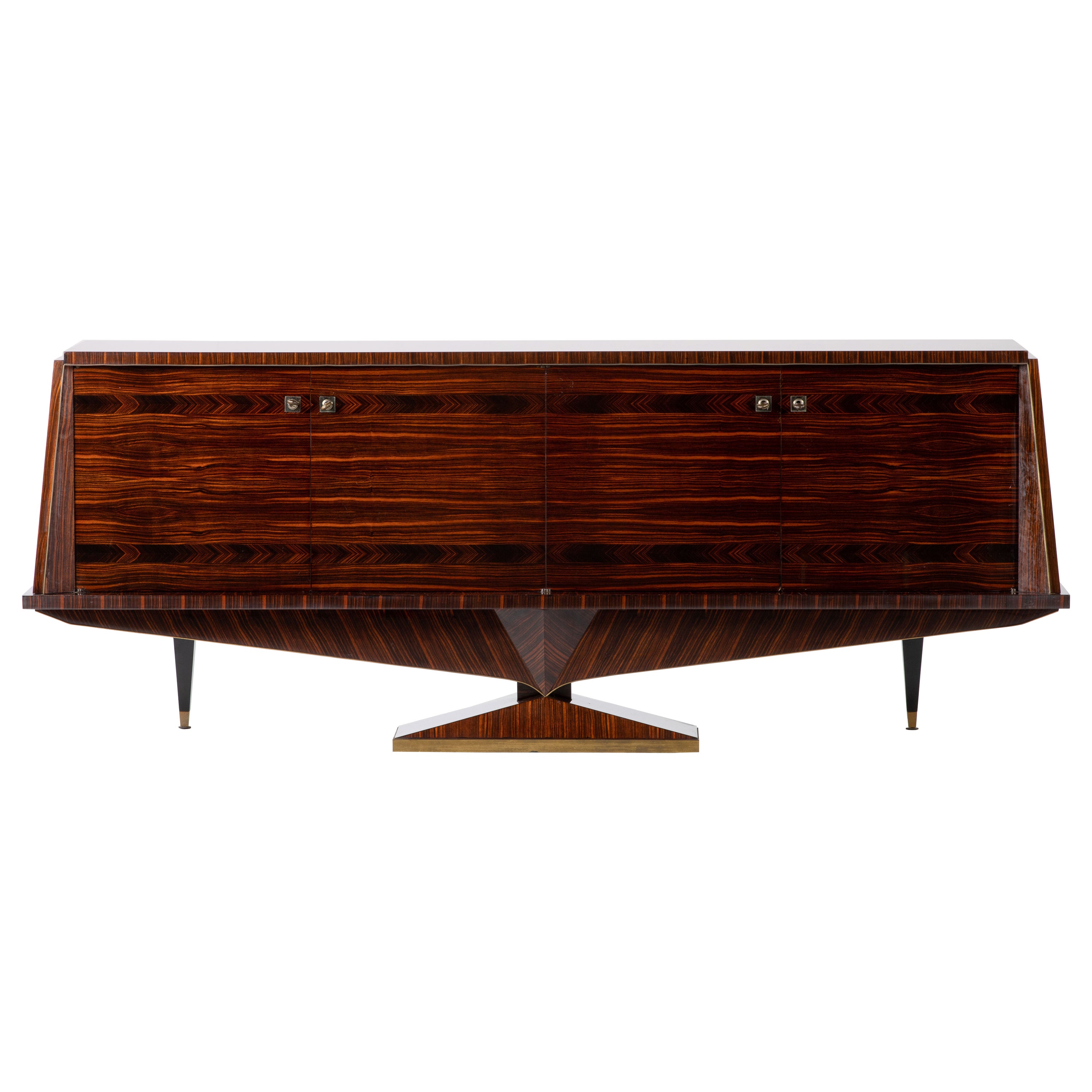 Impressive Macassar Sideboard, France, 1960s For Sale