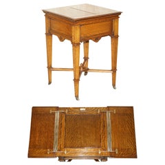 Antique THE ECLIPSE PATENT 15398 ViCTORIAN FULLY RESTORED ELEVETTE DRINKS TABLE