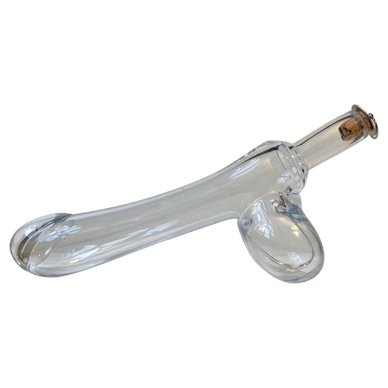 Midcentury Glass Fallos - Penis Decanter by Holmegaard, Denmark, 1960s at  1stDibs