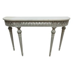 Swedish Gustavian Style Console Table 