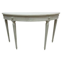 Vintage Swedish Gustavian Style Console Table 