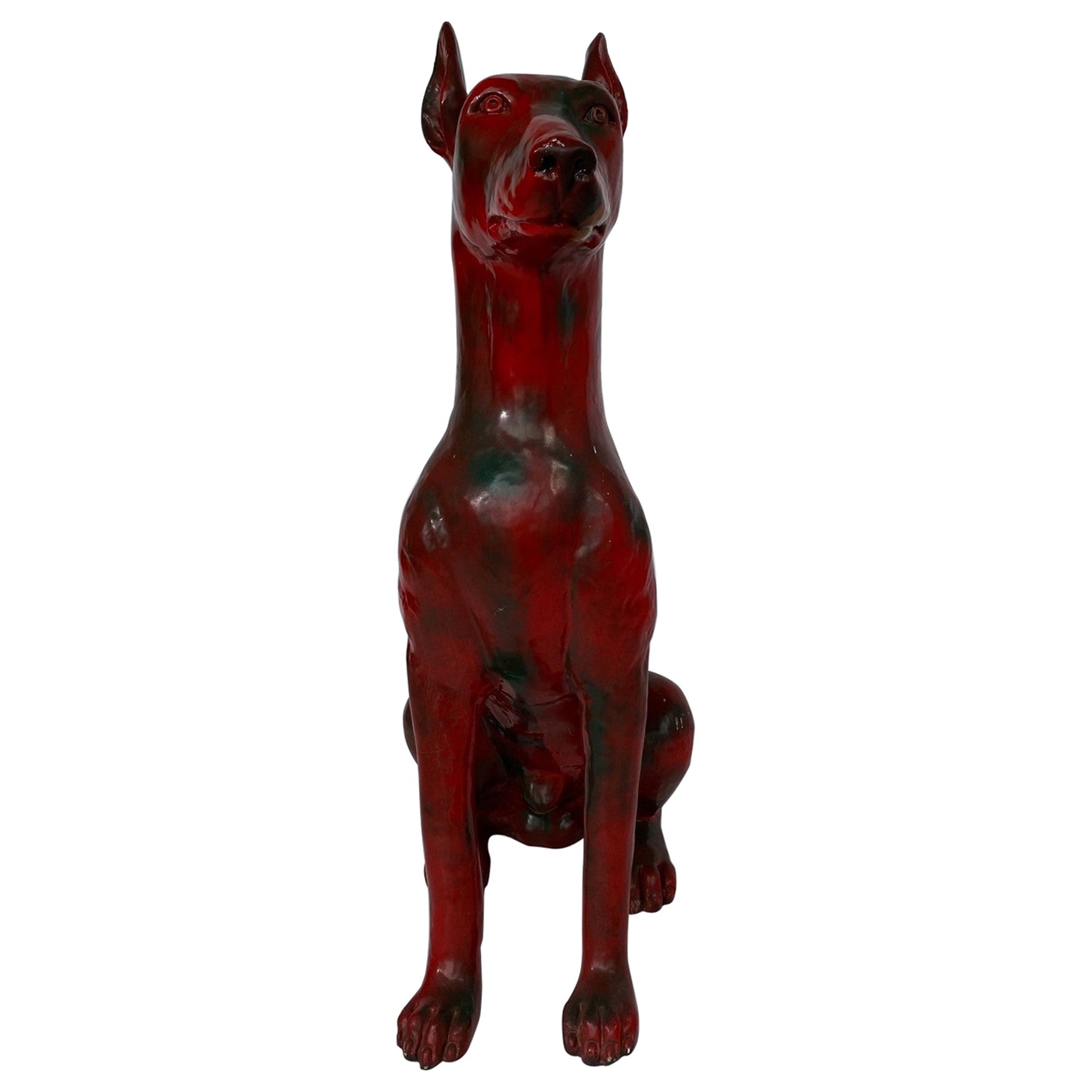 Life Size Doberman Dated 1977 For Sale