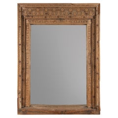 Antique Large 19th C Impressive Indian Wall Mirror