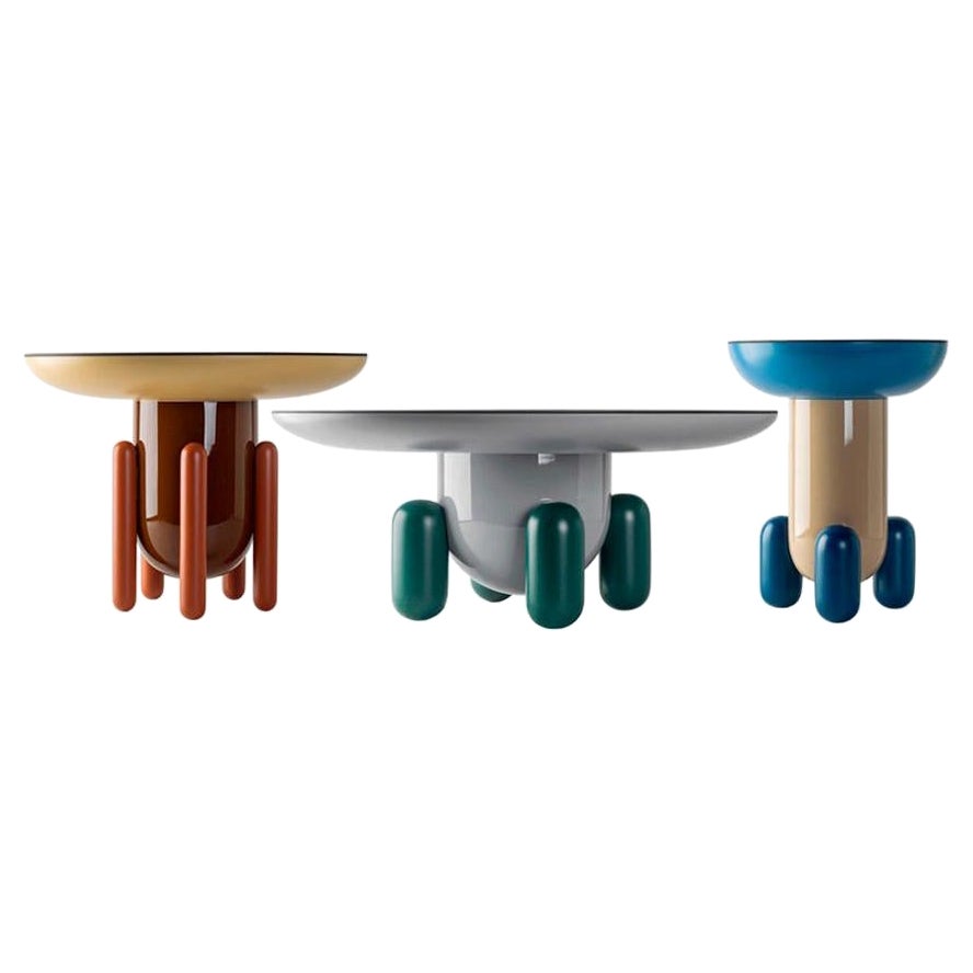 Ensemble de 2 tables Explorer multicolores de Jaime Hayon par Bd Barcelona