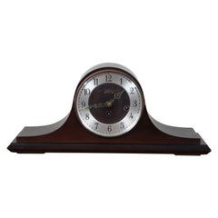 Vintage Elgin Welby Mahogany Humpback Mantel Clock Franz Hermle Germany