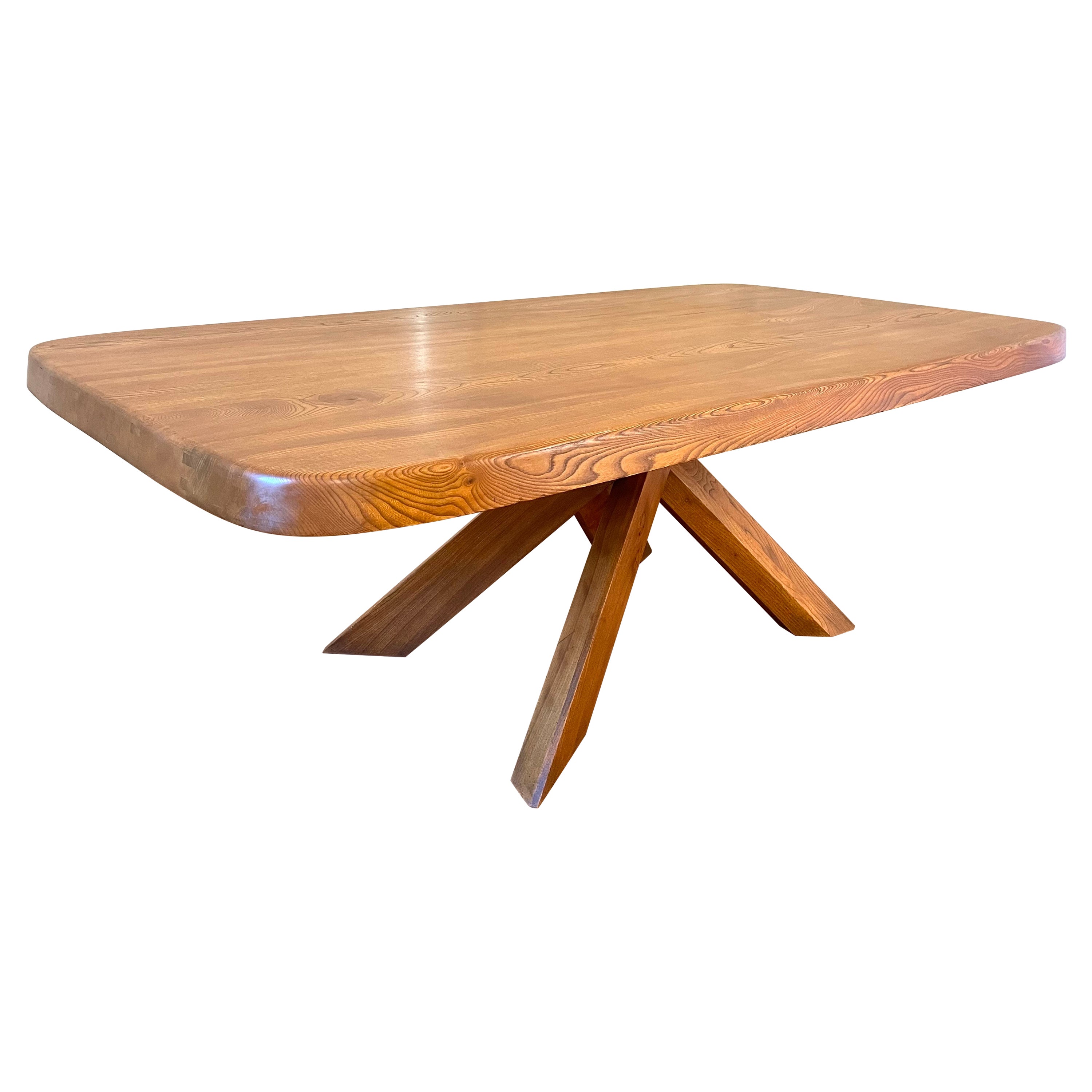 T 35 D Table by Pierre Chapo in French Elm from 1978