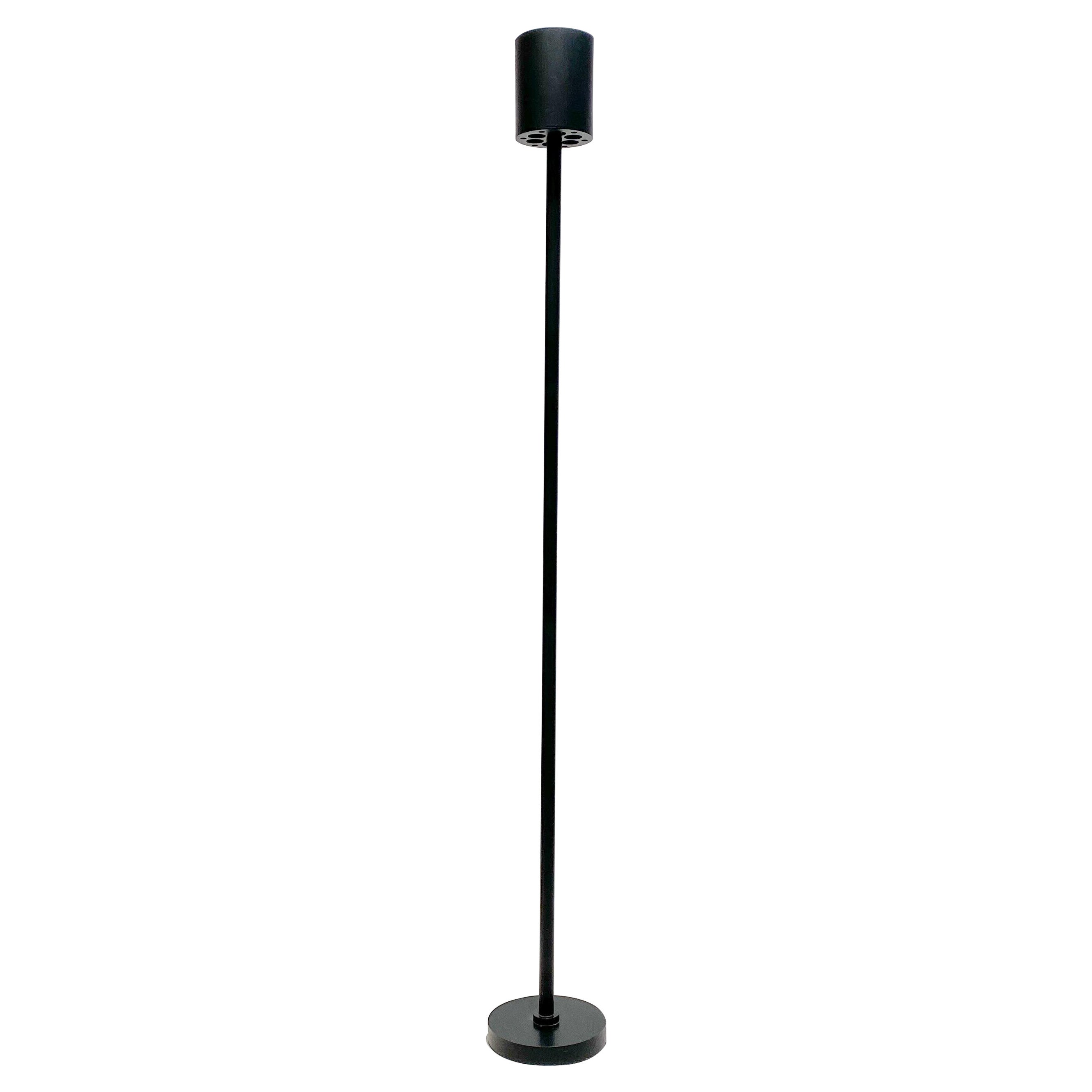 Wim den Boon, black one-off floorlamp icw Gispen, midcentury modern design 1950s For Sale