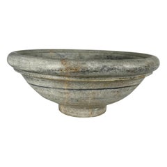 Vintage Italian Round Limestone Sink-Early 20th Century