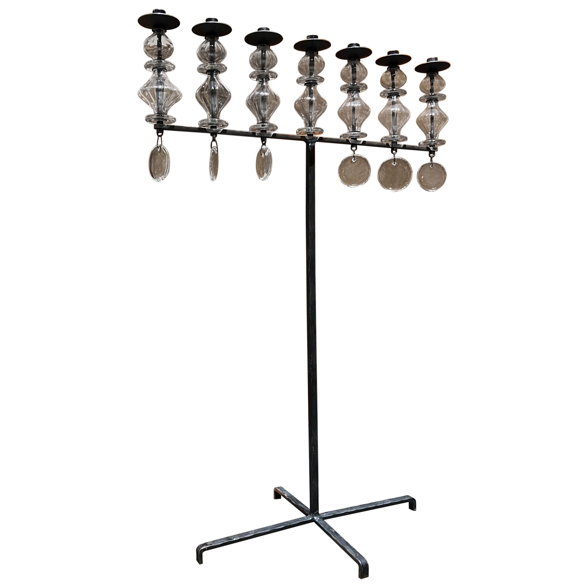 Erik Hoglund Suecia circa 1970 Candelabro de 7 brazos en venta
