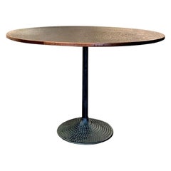 Copper and Iron Midcentury Round Table