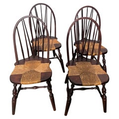 20thc Nichols & Stone Windsor Dining Chair, Set of Four