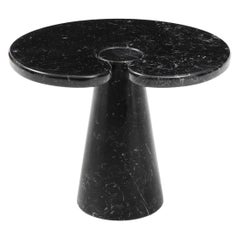 Tavolino in marmo Nero Marquina di Angelo Mangiarotti della serie 'Eros', 1971