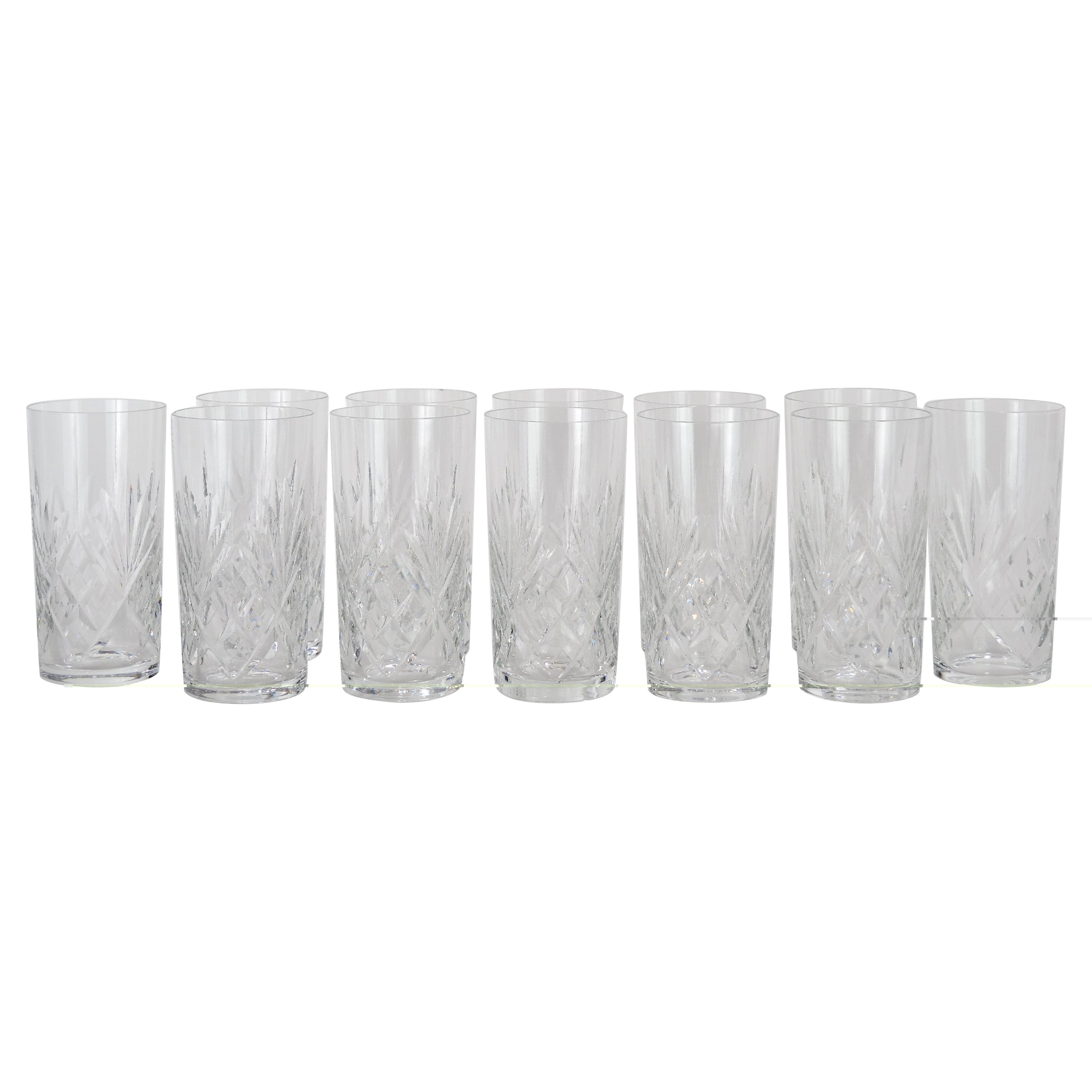 Saint Louis Crystal Barware High Ball Service / 12 People For Sale