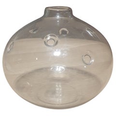 Vintage "Hull" Glass Vase by Michael Bang for Holmegaard